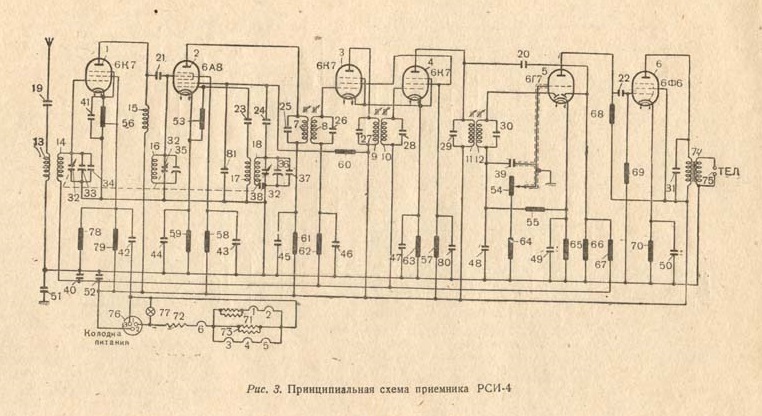 Тпс 54 радиоприемник схема