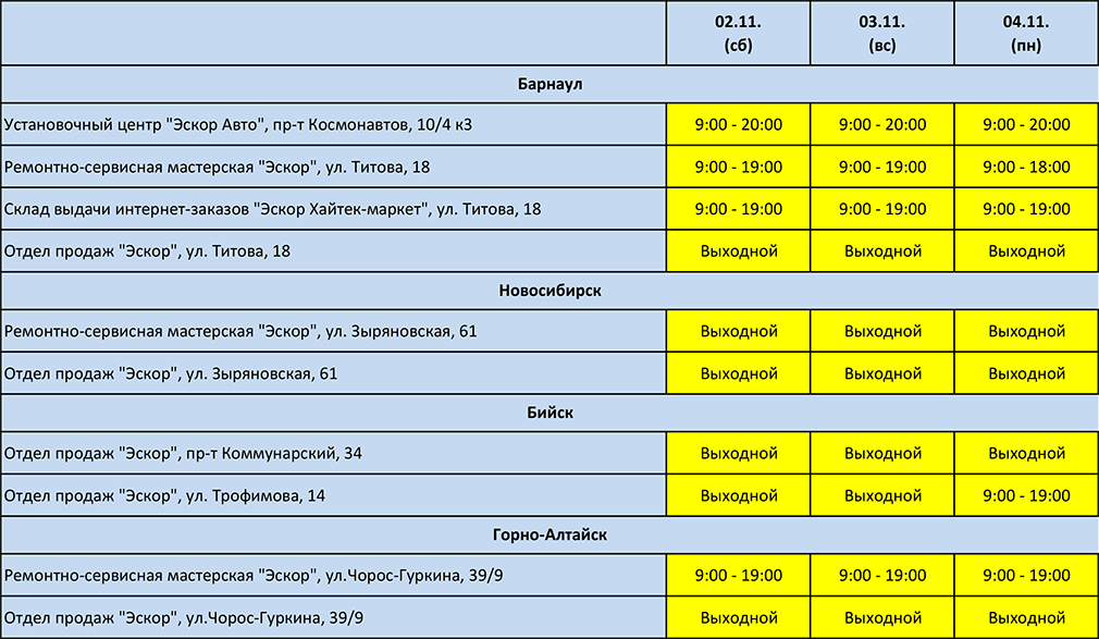 График работы апрель. 4 Ноября график работы. 1800 2019 График работы. Таблица Эскора.